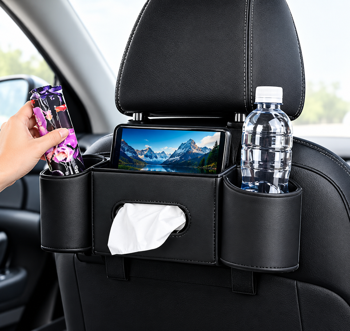 Multi-Functional Car Back Seat Organizer