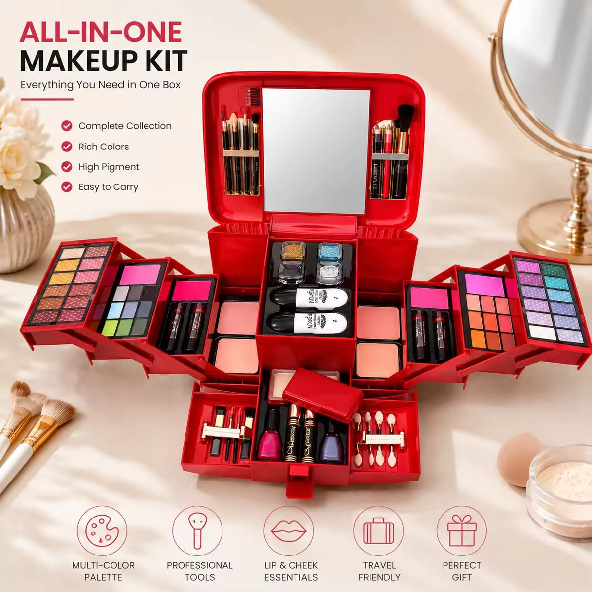 Classic Deluxe Vanity Case Make-Up Kit
